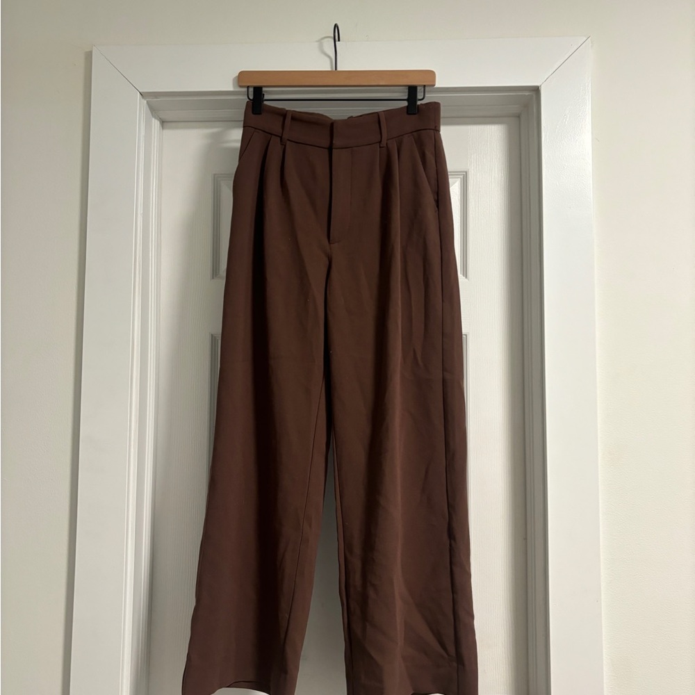 Abercrombie & Fitch Brown Wide-Leg Pants